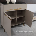 Moderner Buffetschrank Holz Sideboard minimalistischer Buffettisch für Wohnzimmer